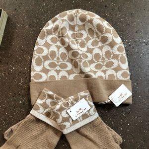 Coach hat and gloves